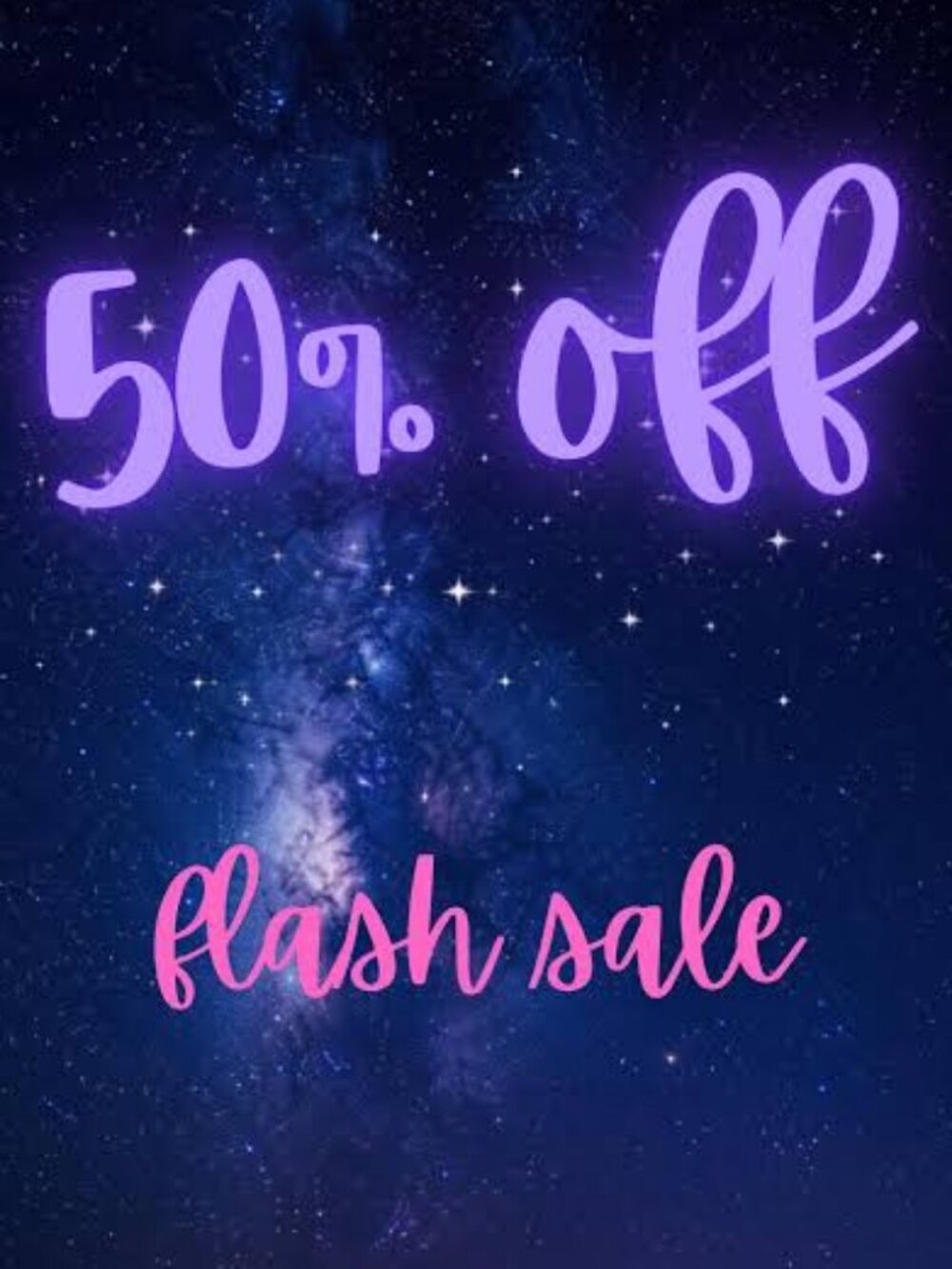 50% OFF EVERYTHING IN CLOSET